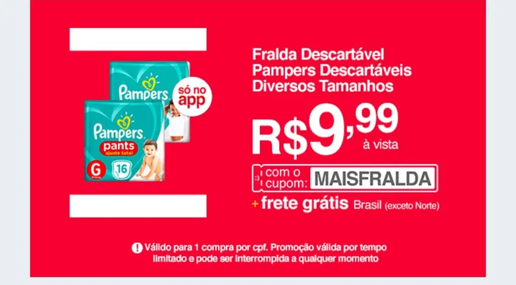 Fralda Pampers Pants Ajuste Total M - 20 Unidades