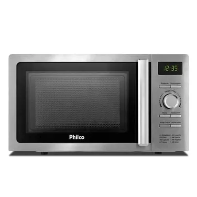 Micro-ondas de Mesa Philco com 20 Litros de Capacidade Preto e Inox - PMO23IP