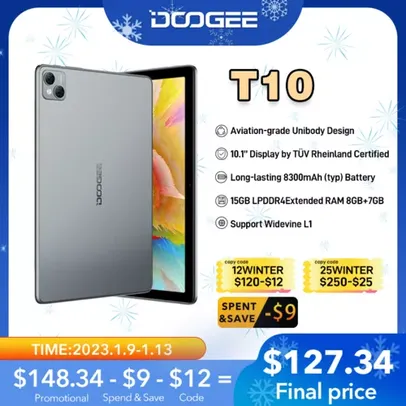 Tablet Doogee T10 10.1 ips 8gb+128gb Octa Core