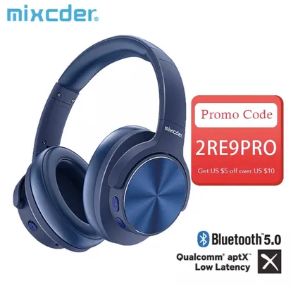 Fones de ouvido bluetooth Mixcder e9 pro aptx llcancelamento de ruído | R$279