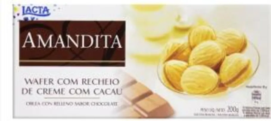 Amandita LACTA de Chocolate Caixa 200g | R$7
