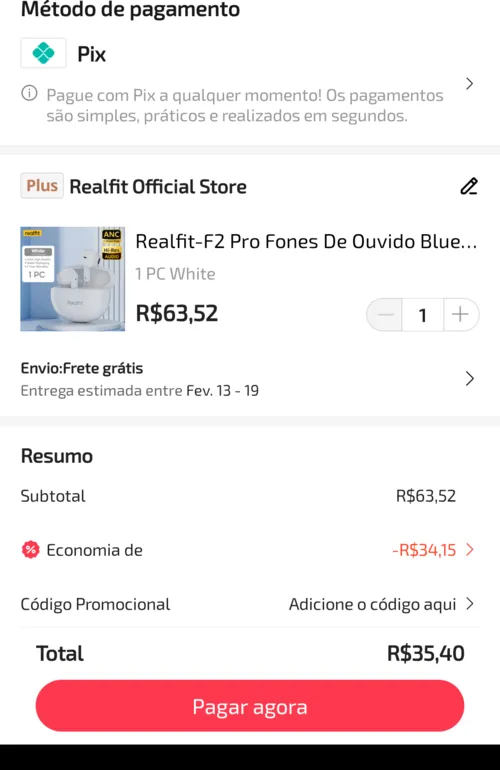 Imagem na descrição da promoção