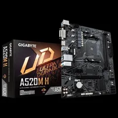 Placa Mãe Gigabyte A520M H DDR4 AMD AM4 MATX