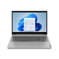 (AME R$1497 SC) Notebook Lenovo Ideapad 3i I3-1115G4 4GB 256GB SSD W11 15.6'' Prata