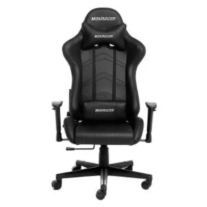 Cadeira Gamer MaxRacer Aggressive Preta [Boleto]