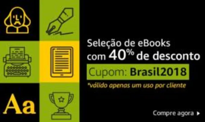 40% OFF nos eBooks mais vendidos da Amazon