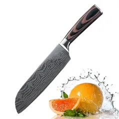 [Moedas] Faca Alto Aço Carbono Santoku  5 Polegada