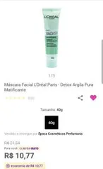 Mascara facial L'oreal | R$ 10