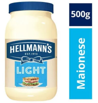 Saindo por R$ 4: Hellmanns Maionese Light 500g | R$ 4 | Pelando