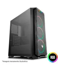 GABINETE GAMER PICHAU GADIT X LATERAL VIDRO TEMP, PGG-X01 R$200