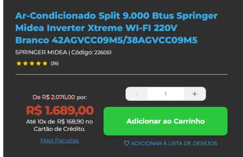 Imagem na descrição da promoção