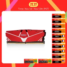 Memória DDR4 8GB 3200mhz Red Kingspec