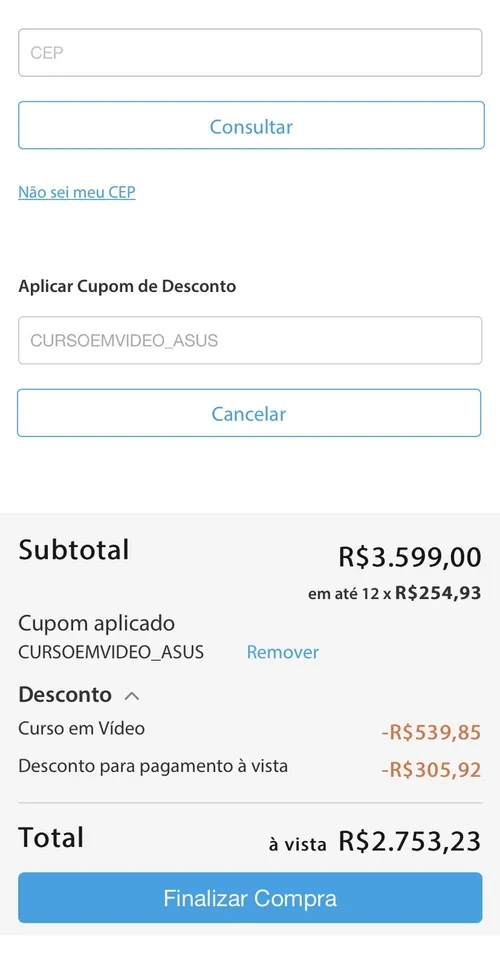 Imagem na descrição da promoção