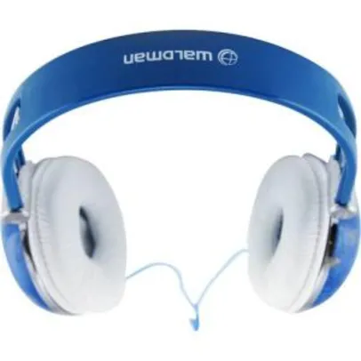 Fone de Ouvido Waldman Headphone Azul e Branco Soft Gloves SG-10-CBF/BL - R$12