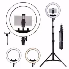 Kit Completo Ring Light Com Tripé