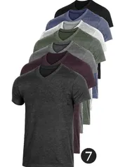 [MAGPAY] Kit c/07 Camisas Basic Masculina | R$141