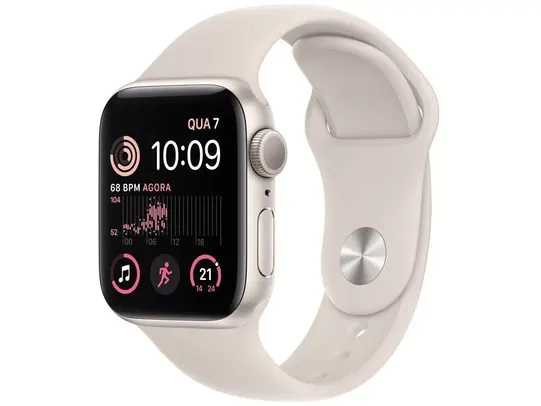 Apple Watch SE 40mm GPS Caixa Estelar Alumínio