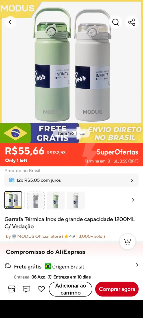 Imagem na descrição da promoção