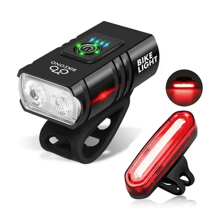 Farol recarregável Via USB para Bike 1000LM T6