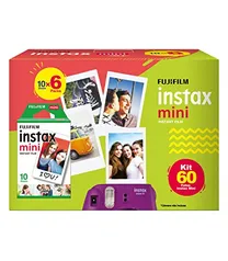 Fujifilm 705061900 - Filme Instax Mini, 6 x 10 Folhas de Fotos