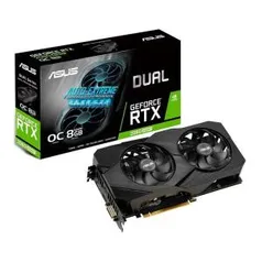 PLACA DE VIDEO ASUS GEFORCE RTX 2060 SUPER 8GB GDDR6 DUAL 256-BIT, DUAL-RTX2060S-8G-EVO-V2