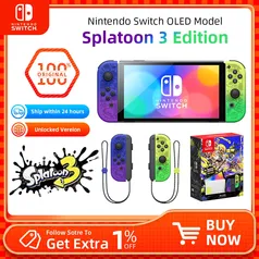 [ R$2000 ] Nintendo Switch Oled modelo Splatoon 3