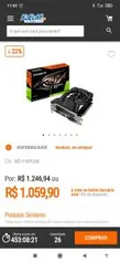 Placa de Vídeo Gigabyte NVIDIA GeForce GTX 1650 D6 OC 4G, 4GB GDDR6, Rev 2.0 - R$1060