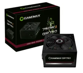 Fonte Gamemax GP750, 750W, 80 Plus Bronze, PFC Ativo