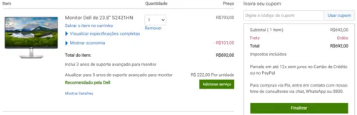 Imagem na descrição da promoção