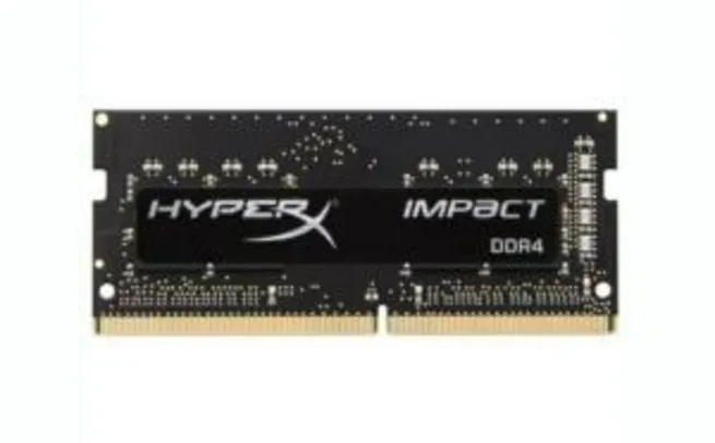 Memória HyperX Impact, 8GB, 2666MHz, DDR4, Notebook, CL15, Preto - HX426S15IB2/8 | R$255