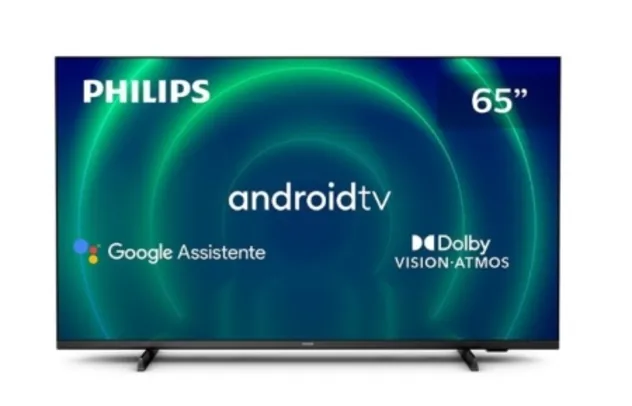 Smart TV Philips 65" 4K UHD LED Android TV 60Hz 65PUG7406/78