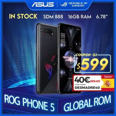 Smartphone ROG Phone 5 8/128 | R$3333