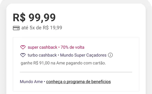 Imagem na descrição da promoção