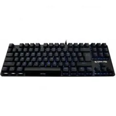 TECLADO GAMER MECANICO SAPPHIRE SP12 PRETO LED AZUL SWITCH BROWN - 140R$