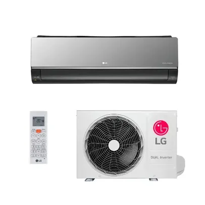 Ar Condicionado Split Dual Inverter Voice Hi Wall LG Artcool UV Nano 12000 BTUs Quente Frio S3-W12JAR7A - 220V