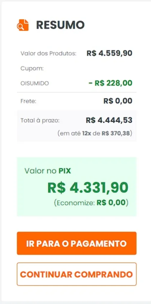 Imagem na descrição da promoção