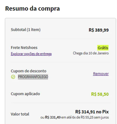 Imagem na descrição da promoção