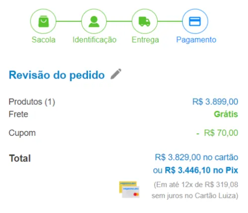 Imagem na descrição da promoção