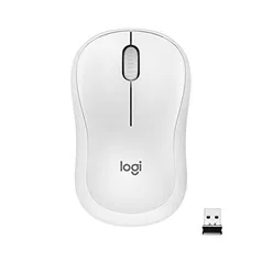 Mouse sem fio Logitech M220 Silent Branco - Conexão sem fio