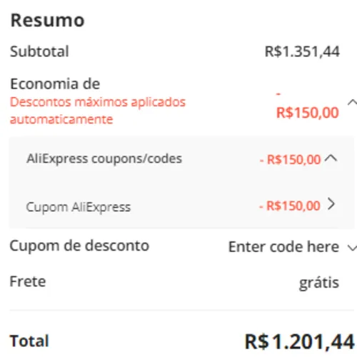 Imagem na descrição da promoção