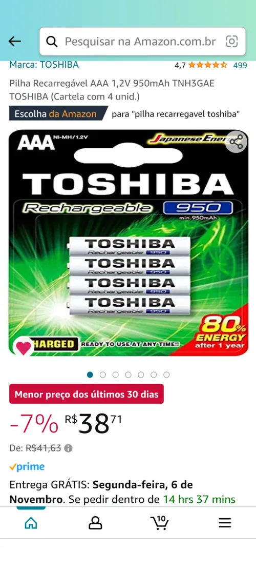 Imagem na descrição da promoção