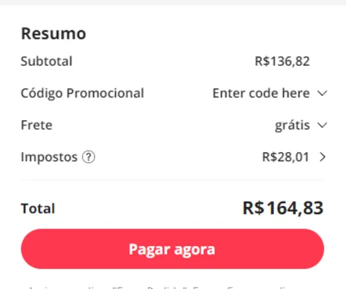 Imagem na descrição da promoção