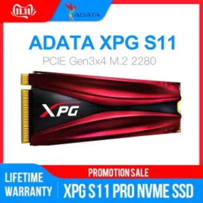 SSD ADATA XPG 512GB S11 PRO - R$348