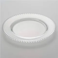 APP - Conjunto de 4 pratos de cristal Wolff - linha Pearl 27cm | R$88