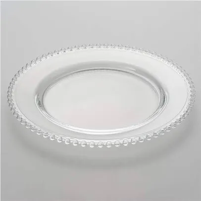 APP - Conjunto de 4 pratos de cristal Wolff - linha Pearl 27cm | R$88