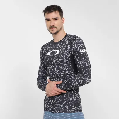 Rashguard Oakley Printed Masculina - Preto