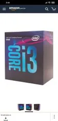 Processador Intel Core i3 8100, Cache 6MB, 3.6GHz, LGA 1151, Intel UHD Graphics 630 - BX80684I38100 - R$711