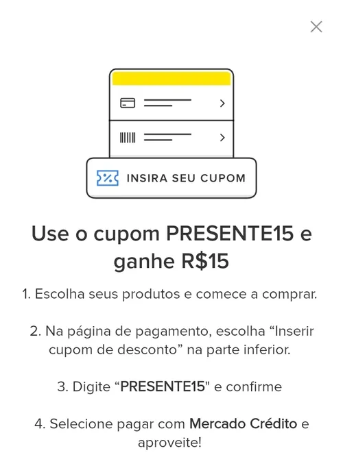 Imagem na descrição da promoção