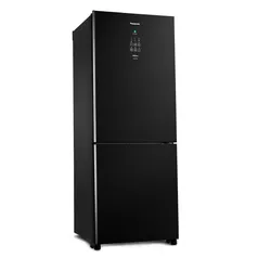 Geladeira Panasonic Inverter Black Glass Frost Free 425 Litros Preto 110V NR-BB53GV3BA