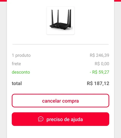 Imagem na descrição da promoção